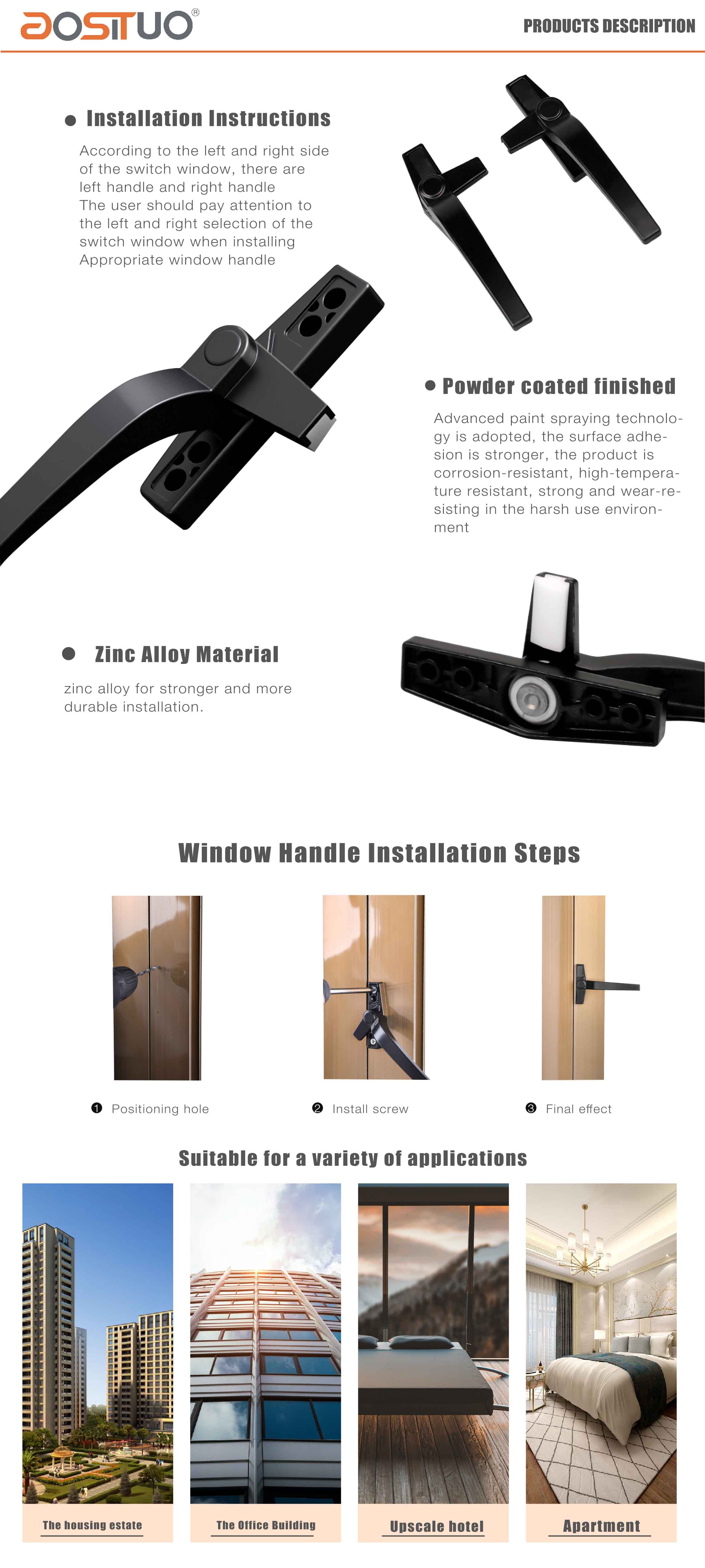 window handle products description 