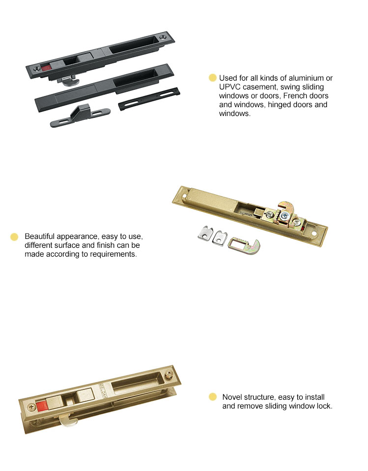 Aluminum doors and windows hook lock products introduction